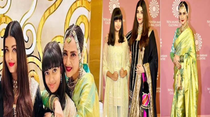 Rekha showered love on Aaradhya Bachchan