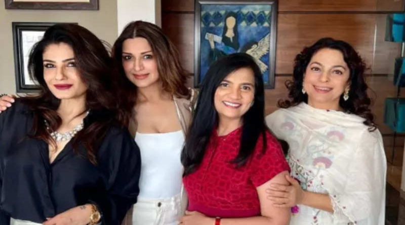 Bollywood Actress Raveena Tandon Party