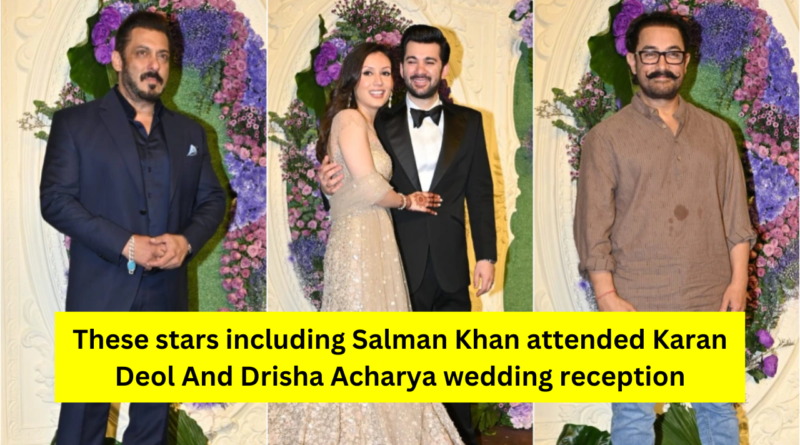 Karan Deol And Drisha Acharya Wedding Reception